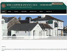 Tablet Screenshot of copperpennyinn.co.uk